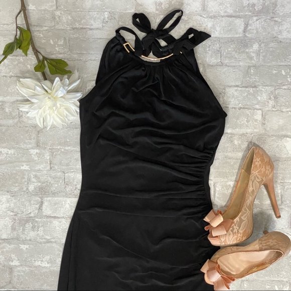 SOLD | NWT Le Chateau Little Black Halter Bodycon Dress - Picture 7 of 15